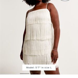 Abercrombie mini fringe dress